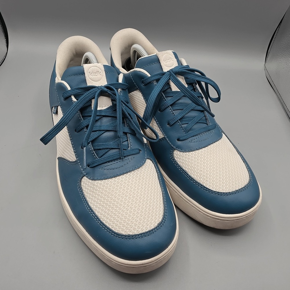 KIZIK Oslo Sneakers Sneakers Mens 11.5 Lyons Blue Teal Leather Mesh Hands Free
